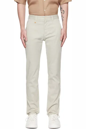 HUGO BOSS Beige Slim-Fit Trousers