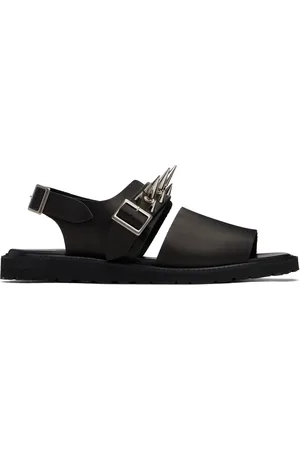 UNDERCOVER Black foot the coacher Edition Spike Studded Sandals