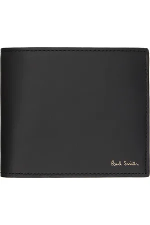 Paul Smith Black Signature Stripe Interior Billfold Coin Wallet