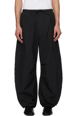 AMOMENTO Drawstring Wide Fatigue Trousers