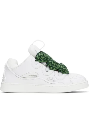 Lanvin Kids White Lace-Up Sneakers