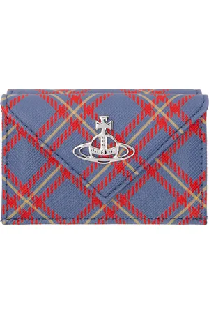 Vivienne Westwood Blue & Orange Envelope Billfold Wallet