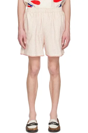 HARAGO Off- Embroidered Shorts