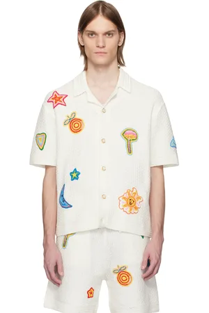 Casablanca Motif Crochet Shirt