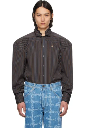 Vivienne Westwood Navy Frilly Football Shirt