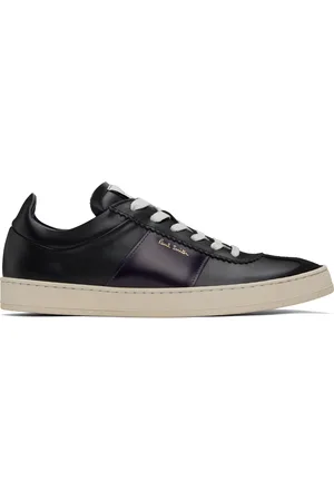 Paul Smith Black & Purple Leather Foley Sneakers