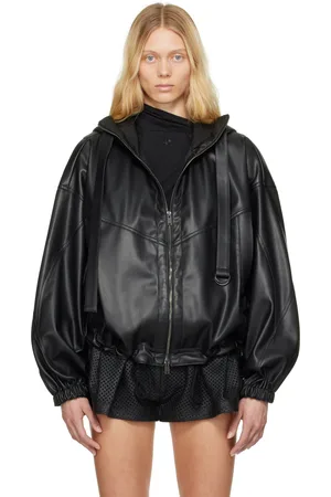 Stella McCartney Black Altermat Utility Faux Leather Jacket
