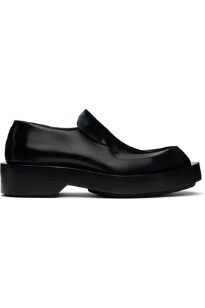 Jil Sander Black Leather Loafers