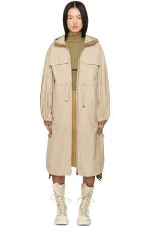Moncler Beige Peronne Long Coat