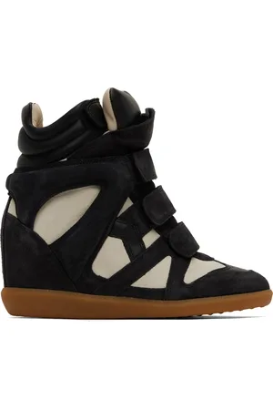 Isabel Marant Black & Off-White Bekett Sneakers