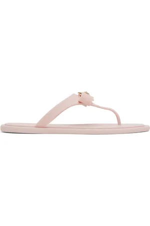 VERSACE Pink Gianni Ribbon Flip-Flops