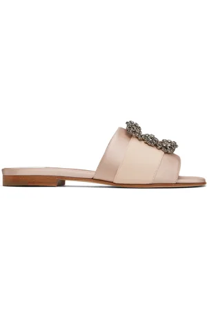 Manolo Blahnik Beige Martamod Sandals