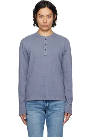 RAG&BONE Blue Classic Flame Henley