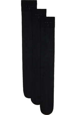Shushu/Tong Three-Pack Black Knitted Mid-Calf Socks