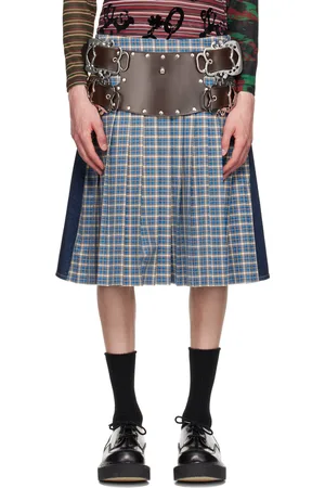 Chopova Lowena Blue Marshal Denim Skirt