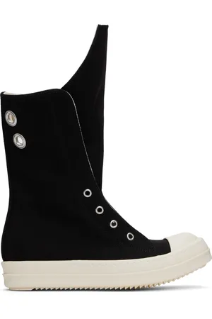 Rick Owens Black Hollywood Boot Sneaks Sneakers