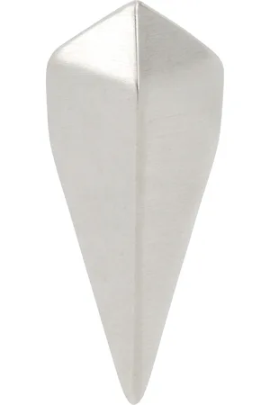 Rick Owens Silver Hollywood Mini Pyramid Single Earring