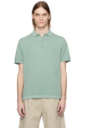Reigning Champ Green Supima Pique Ace Polo