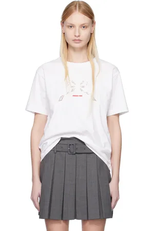 Shushu/Tong White Lace Patchwork Oversize T-shirt