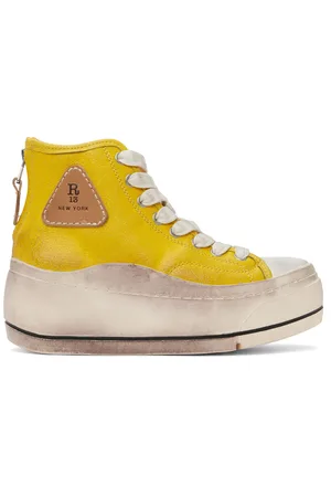 R13 Yellow Kurt High Top sneakers