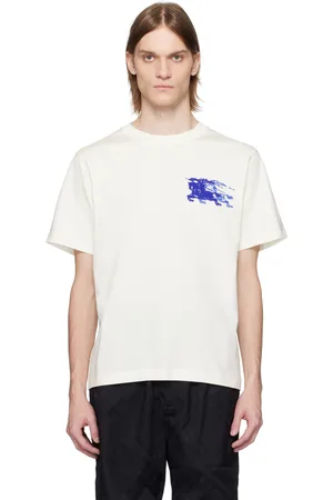 Burberry White EKD Cotton T-shirt