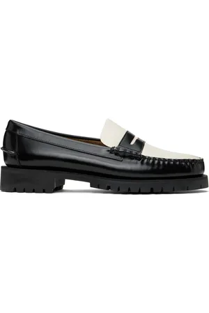 SEBAGO Black & White Dan Lug Loafers