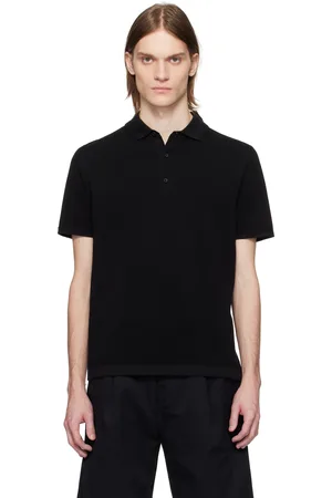 Reigning Champ Black Supima Pique Ace Polo