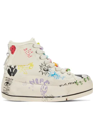 R13 Off-White Kurt High Top Sneakers