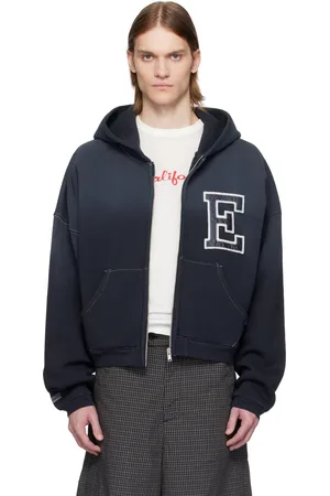 ERL Varsity Oversized Zip-Up Hoodie