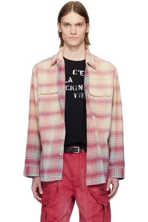 R13 Pink & Beige Relaxed Work Shirt