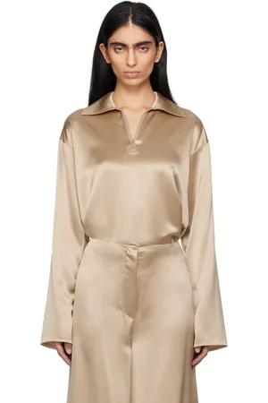 Nanushka Beige Mencia Blouse