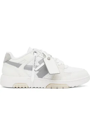 OFF-WHITE White & Gray Slim Out Of Office Sneakers