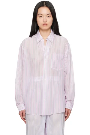 Alexander Wang Pink Oversize Silk Chiffon Shirt