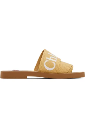 Chloé Yellow Woody Sandals