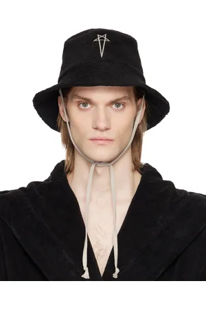 Rick Owens Black Beach Bucket Hat