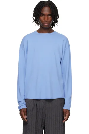 Guest In Residence Blue Oversized Crew Sweater