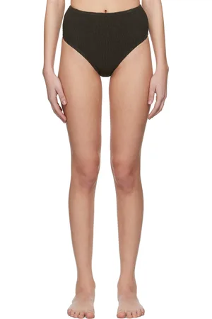 Totême Khaki Smocked Bikini Bottom