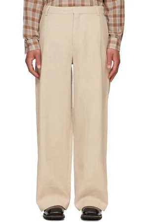 Holzweiler Beige Alex One Pleat Trousers