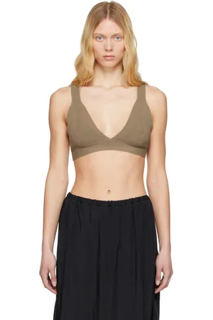 Lauren Manoogian Khaki Rib Triangle Bralette