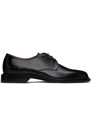 COMMON PROJECTS Black Polished Leather Derbys