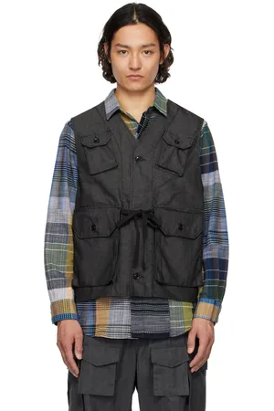 ENGINEERED GARMENTS Black C-1 Denim Vest