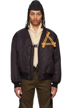 Olly Shinder Black V Bomber Jacket