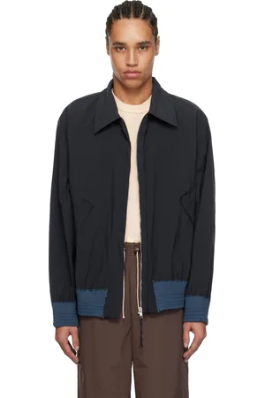 Camiel Fortgens Navy Simple Bomber Jacket