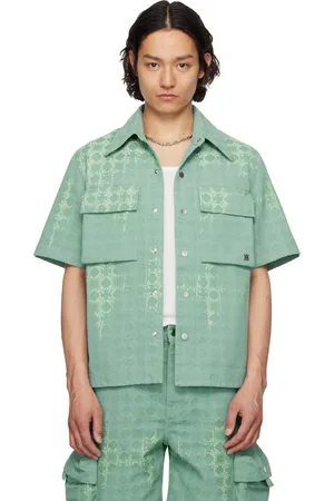 AMIRI Green MA Quad Bleached Shirt