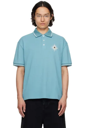 AMIRI Blue Starburst Polo
