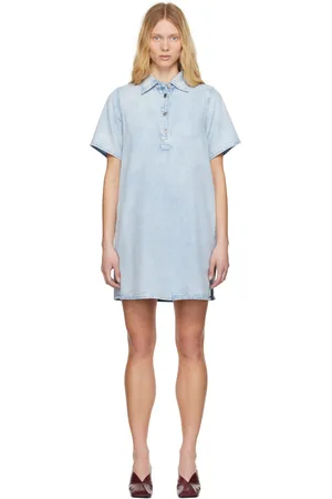 RAG&BONE Blue Ultra Featherweight Jocelyn Denim Minidress