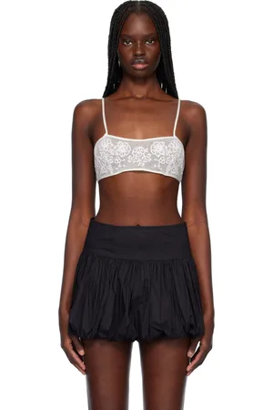 BODE White Middlemist Bra