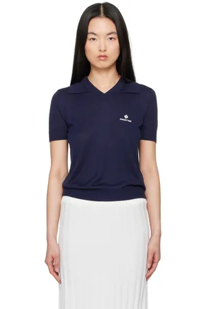 Shushu/Tong Navy Knit Polo