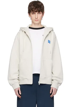 Ader Error Gray Sig; TRS Tag 01 Zip-Up Hoodie