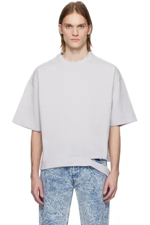 KARMUEL YOUNG Gray Square XY-Plane Cutout T-shirt